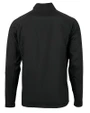 Oklahoma State Cowboys Wrestling Pete Cutter & Buck Adapt Eco Knit Hybrid Recycled Mens Big & Tall Full Zip Jacket Black Mannequin Back