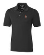 Oklahoma State Cowboys Wrestling Pete Cutter & Buck Advantage Eco Tri-Blend Pique Mens Polo Black Mannequin