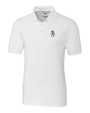 Oklahoma State Cowboys Wrestling Pete Cutter & Buck Advantage Eco Tri-Blend Pique Mens Polo White Mannequin