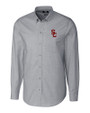 USC Trojans Cutter & Buck Stretch Oxford Mens Long Sleeve Dress Shirt Charcoal Mannequin