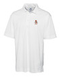 Oklahoma State Cowboys Wrestling Pete Cutter & Buck CB Drytec Genre Textured Solid Mens Big and Tall Polo White Mannequin