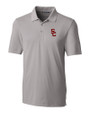 USC Trojans Cutter & Buck Forge Stretch Mens Big and Tall Polo Polished Medium Gray Mannequin
