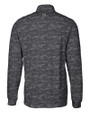 USC Trojans Cutter & Buck Traverse Stretch Eco Camo Print Quarter Zip Mens Big and Tall Pullover Black Mannequin Back