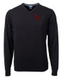 USC Trojans Cutter & Buck Lakemont Tri-Blend Mens Big and Tall V-Neck Pullover Sweater Black Mannequin