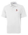 Oklahoma State Cowboys Wrestling Pete Cutter & Buck Virtue Eco Pique Recycled Mens Big and Tall Polo White Mannequin