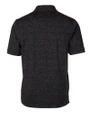 Oklahoma State Cowboys Wrestling Pete Cutter & Buck Advantage Tri-Blend Space Dye Mens Polo Dark Black Mannequin Back