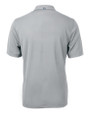Oklahoma State Cowboys Wrestling Pete Cutter & Buck Virtue Eco Pique Recycled Mens Polo Polished Medium Gray Mannequin Back