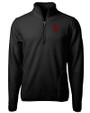 USC Trojans Cutter & Buck Cascade Eco Fleece Mens Quarter Zip Jacket Black Mannequin