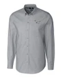 Philadelphia Eagles Historic Cutter & Buck Stretch Oxford Mens Long Sleeve Dress Shirt Charcoal Mannequin