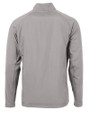 Philadelphia Eagles Historic Cutter & Buck Adapt Eco Knit Hybrid Recycled Mens Big & Tall Full Zip Jacket Polished Medium Gray Mannequin Back