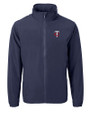 Minnesota Twins Cutter & Buck Charter Eco Recycled Mens Full-Zip Jacket Navy Blue Mannequin