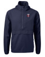 Minnesota Twins Cutter & Buck Charter Eco Recycled Mens Anorak Jacket Navy Blue Mannequin