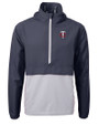 Minnesota Twins Cutter & Buck Charter Eco Recycled Mens Anorak Jacket Navy Blue/Polished Mannequin
