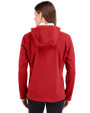 Jacksonville Jaguars Americana Cutter & Buck Evoke Softshell Recycled Full Zip Womens Jacket Cardinal Red Back