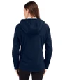 Denver Broncos NFL Helmet Cutter & Buck Evoke Softshell Recycled Full Zip Womens Jacket Navy Blue Back