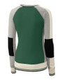 Cutter & Buck Womens Stride Colorblock Sweater Hunter Green Mannequin Back