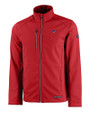 Carolina Panthers Americana Cutter & Buck Evoke Softshell Recycled Full Zip Mens Jacket Cardinal Red Mannequin