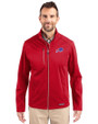 Buffalo Bills Cutter & Buck Evoke Recycled Honeycomb Fleece Mens Full Zip Jacket Cardinal Red Front
