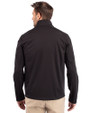 New York Giants NFL Helmet Cutter & Buck Evoke Softshell Recycled Full Zip Mens Jacket Black Back