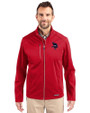 Minnesota Vikings Americana Cutter & Buck Evoke Softshell Recycled Full Zip Mens Jacket Cardinal Red Front