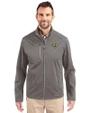 Jacksonville Jaguars Cutter & Buck Evoke Recycled Honeycomb Fleece Mens Full Zip Jacket Elemental Grey Front