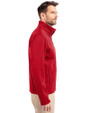 Boston Red Sox Stars & Stripes Cutter & Buck Evoke Softshell Recycled Full Zip Mens Jacket Cardinal Red Side