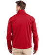 Boston Red Sox Stars & Stripes Cutter & Buck Evoke Softshell Recycled Full Zip Mens Jacket Cardinal Red Back