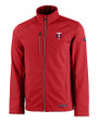 Minnesota Twins Cutter & Buck Evoke Softshell Recycled Full Zip Mens Jacket Cardinal Red Mannequin