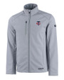 Minnesota Twins Cutter & Buck Evoke Softshell Recycled Full Zip Mens Jacket CONCRETE Mannequin