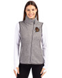 Oregon State Beavers College Vault Cutter & Buck Mainsail Sweater Knit Womens Asymmetrical Vest Polished Heather Front