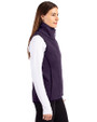Northwestern Wildcats College Vault Cutter & Buck Mainsail Sweater Knit Womens Asymmetrical Vest College Purple Heather Side