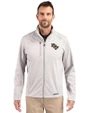 UCF Knights Cutter & Buck Evoke Softshell Recycled Full Zip Mens Jacket CONCRETE Front