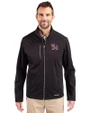 Clemson Tigers College Vault Cutter & Buck Evoke Softshell Recycled Full Zip Mens Jacket Black Front