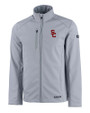 USC Trojans Cutter & Buck Evoke Softshell Recycled Full Zip Mens Jacket CONCRETE Mannequin