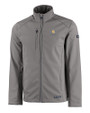 Albany State University Golden Rams Cutter & Buck Evoke Softshell Recycled Full Zip Mens Jacket Elemental Grey Mannequin
