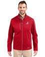 Alabama Crimson Tide Cutter & Buck Evoke Softshell Recycled Full Zip Mens Jacket Cardinal Red Front