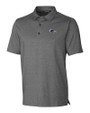 UTSA Roadrunners Cutter & Buck Forge Heathered Stretch Mens Polo Charcoal Heather Mannequin