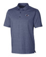 UTSA Roadrunners Cutter & Buck Forge Heathered Stretch Mens Polo Indigo Heather Mannequin
