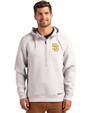 San Diego Padres Cutter & Buck Roam Epic Versatility Half Zip Recycled Mens Hooded Pullover Solitare Front