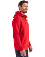 Detroit Tigers Stars & Stripes Cutter & Buck Roam Epic Versatility Half Zip Recycled Mens Hooded Pullover Red Side
