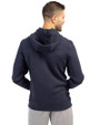 New York Mets Stars & Stripes Cutter & Buck Roam Epic Versatility Half Zip Recycled Mens Hooded Pullover Navy Blue Back