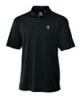 Idaho Vandals Cutter & Buck Genre Textured Solid Mens Polo Black Mannequin