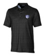 Saint Louis Billikens Cutter & Buck Pike Micro Floral Print Stretch Mens Polo Black Mannequin