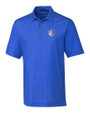 Saint Louis Billikens Cutter & Buck Pike Double Dot Print Stretch Mens Polo Chelan Blue Mannequin