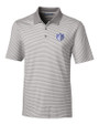 Saint Louis Billikens Cutter & Buck Forge Tonal Stripe Stretch Mens Big and Tall Polo Polished Medium Gray Mannequin