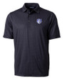 Saint Louis Billikens Cutter & Buck Pike Double Dot Print Stretch Mens Big and Tall Polo Black Mannequin