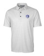 Saint Louis Billikens Cutter & Buck Pike Double Dot Print Stretch Mens Big and Tall Polo Charcoal Mannequin