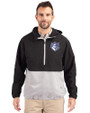 Saint Louis Billikens Cutter & Buck Charter Eco Recycled Mens Anorak Jacket Black/Polished Front