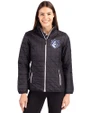 Saint Louis Billikens Cutter & Buck Rainier PrimaLoft®  Womens Eco Insulated Full Zip Puffer Jacket Black Front