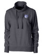 Saint Louis Billikens Cutter & Buck Saturday Cotton Blend Womens Funnel Neck Sweatshirt Charcoal Heather Mannequin
